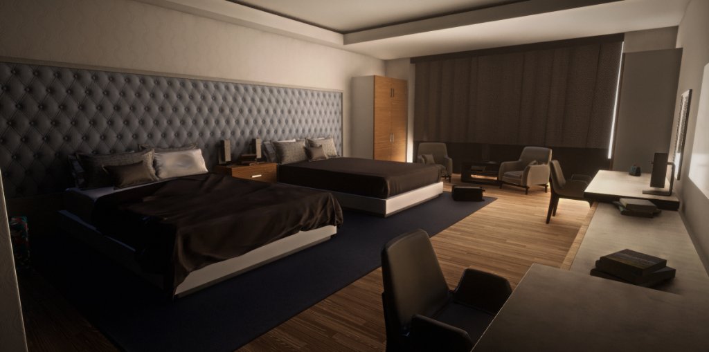 Modern Hotel Room