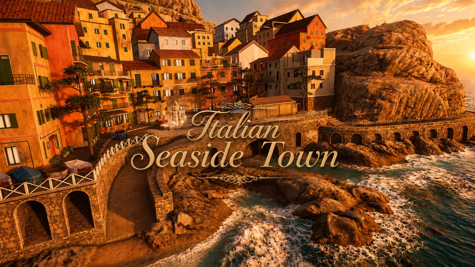 Italian Seaside Town