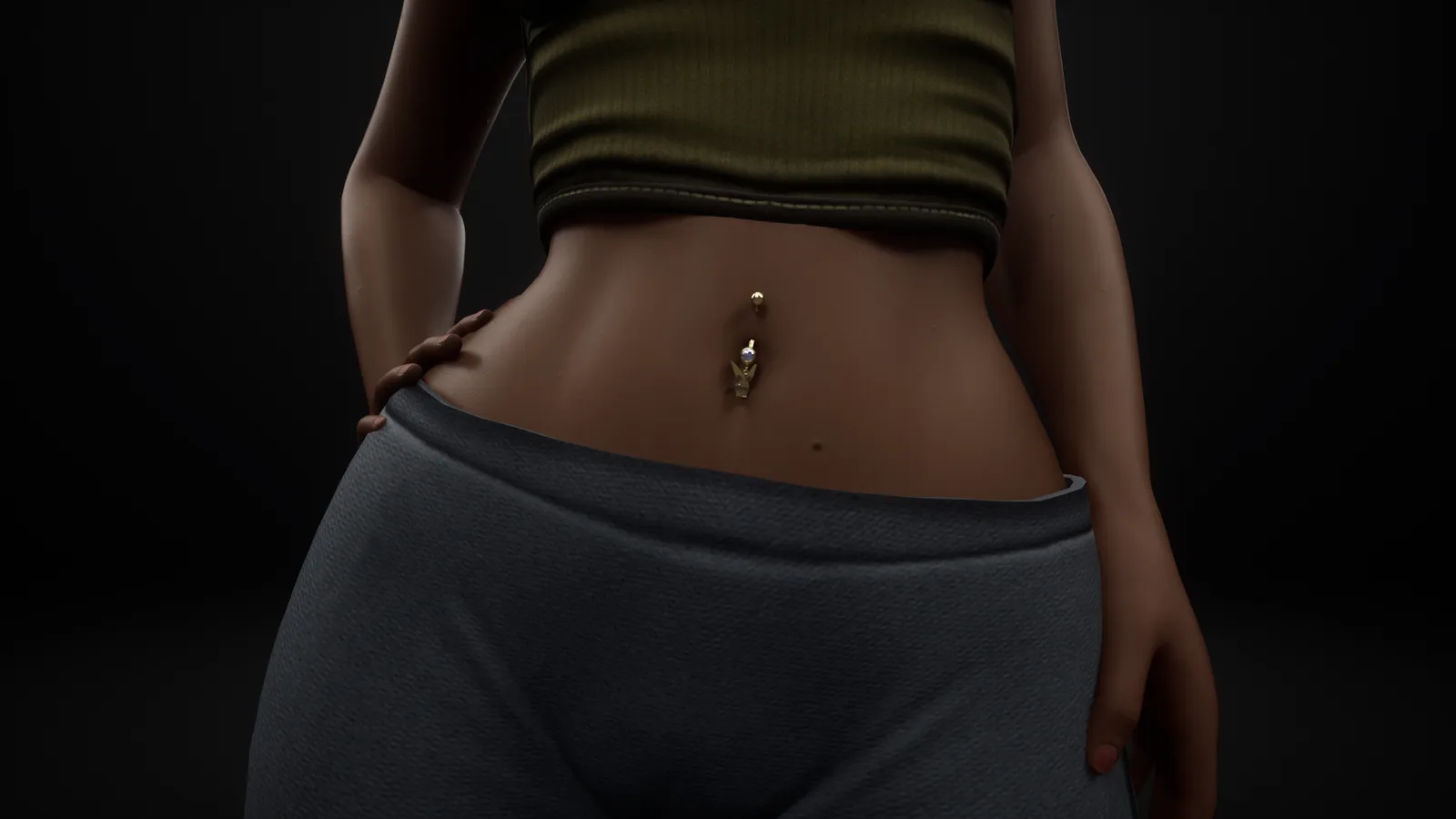 Play Boy Belly Button Piercing