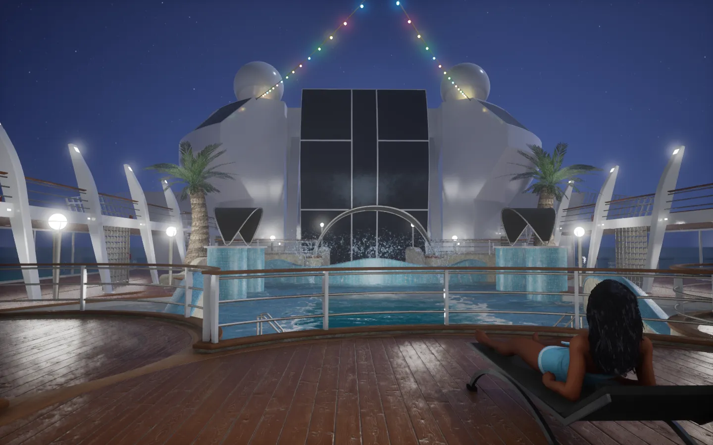 Cruise Ship Pool Deck