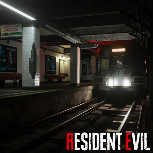 Resident Evil 3 Remake - Subway Entrance & Platform